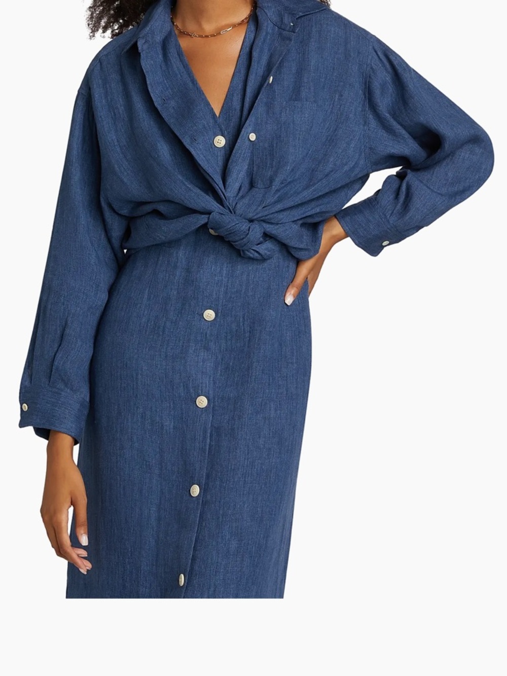 Jenni Kayne Relaxed Silk Oversized Button-Up Shirt - Picture 2 of 10